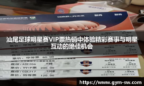 汕尾足球明星赛VIP票热销中体验精彩赛事与明星互动的绝佳机会